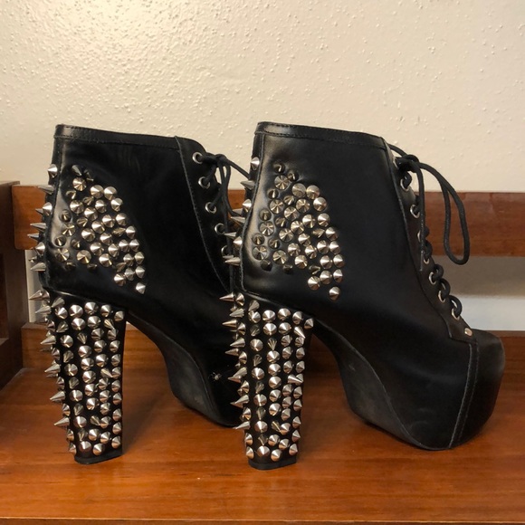 Jeffrey Campbell Shoes - Jeffrey Campbell Spiked Platform Lace-Up Bootie
